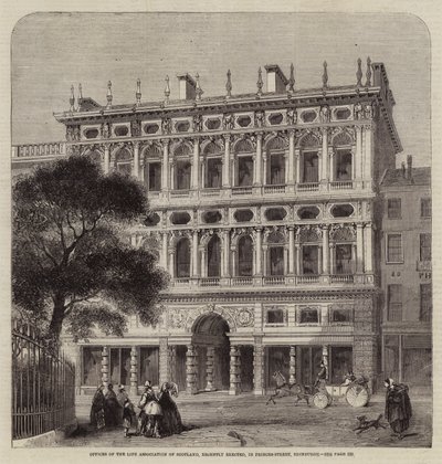 Offices of the Life Association of Scotland, Recently Erected, in Princes-Street, Edinburgh by Charles Landelle
